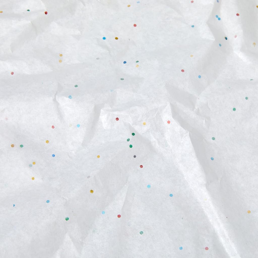 40 Blatt Weißes Seidenpapier für Geschenkbeutel Verpackung Glitzer Kunst Seidenpapier für Bastelarbeiten