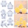6/8Pcs Halloween Themed Silicone Candle Moulds for Epoxy Resin, Christmas Theme Silicone Candle Molds for Candle, Soap