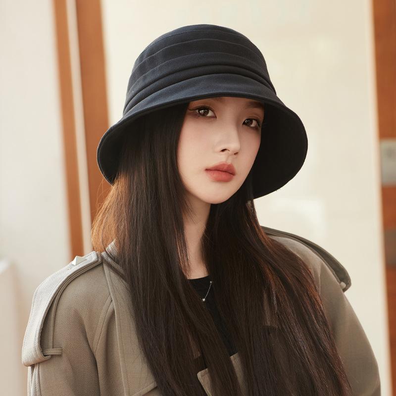 

Шляпа Женская Новая Высококачественная Шляпа Рыбака Японская Универсальная Без Макияжа Подчеркивающая Лицо Маленькая Панама Толстая One Size