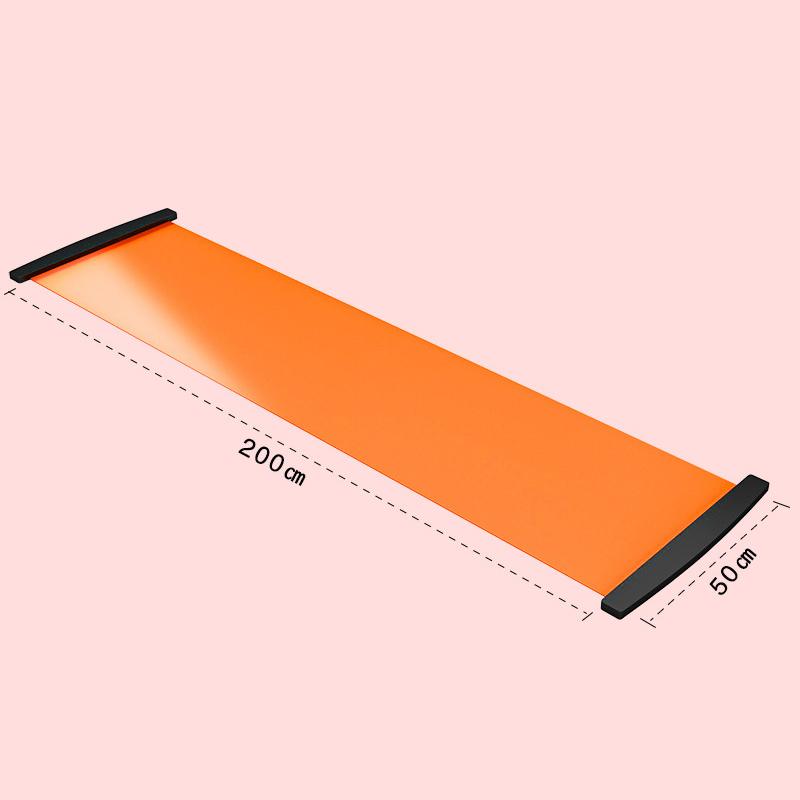 Fitness Glide Plate 140Cm 180Cm 200Cm Yoga Sliding Mat Core Training Board For Roller Skating Leg Exercise Fitness Equipment