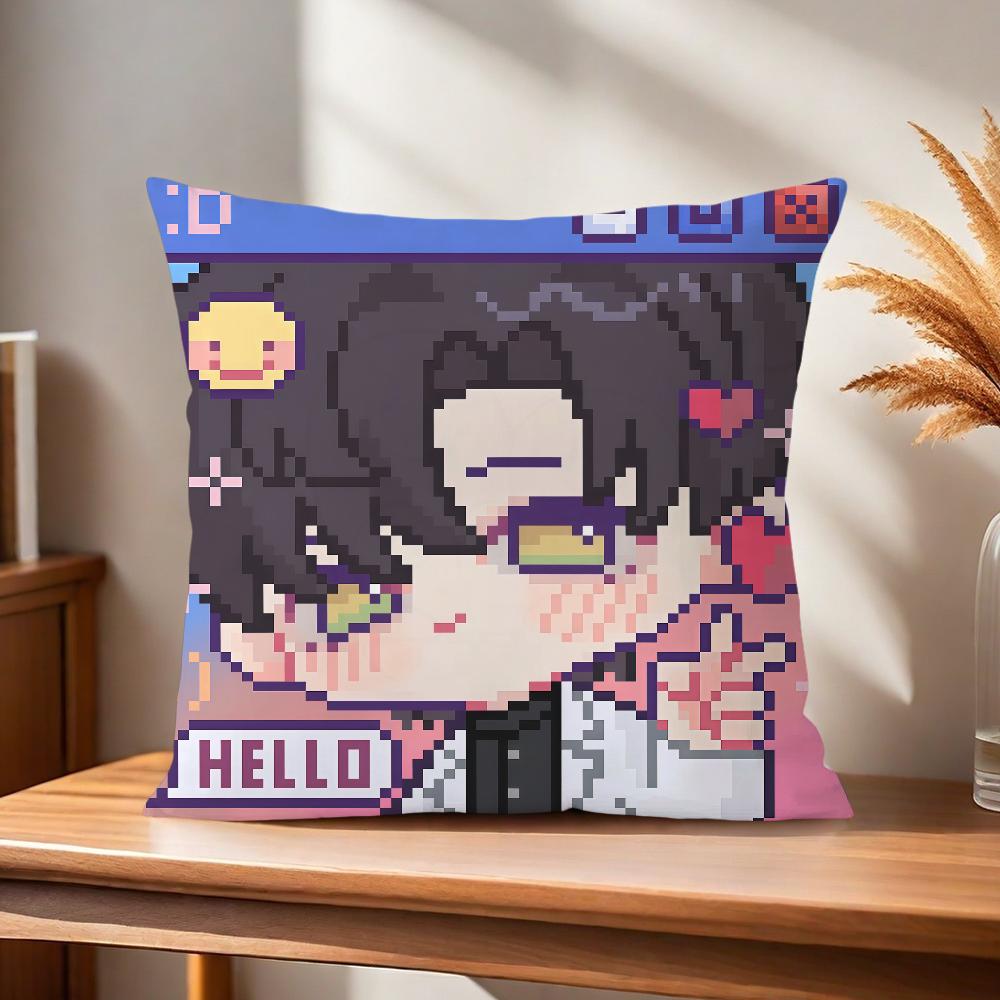 Love and Deepspace chibi Sylus Rafayel fanart Comfortable soft Pillow Case for Sofa Living Room Home Decor Protective Covers