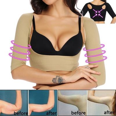 Frauen Kompression Arm Shaper Lange Ärmel Schulter Massage Rücken Korrektoren Arm Abnehmen Shapewear