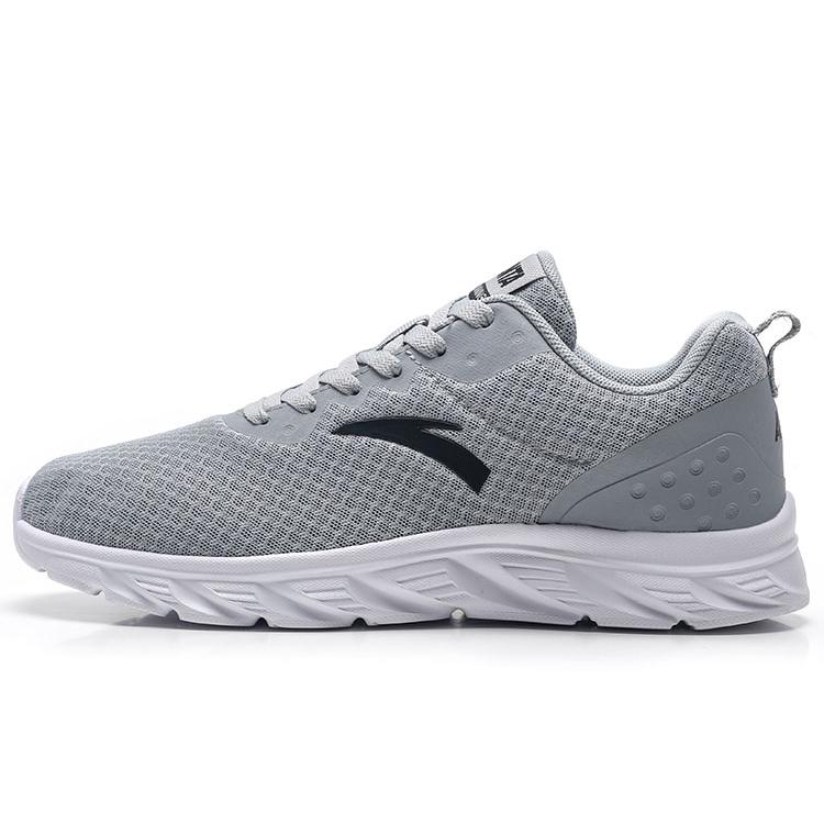 

New Anta Running Collection Anti Slip Wear Resistant Low Top Running Shoes Men s Gray 912325521-5 40.5