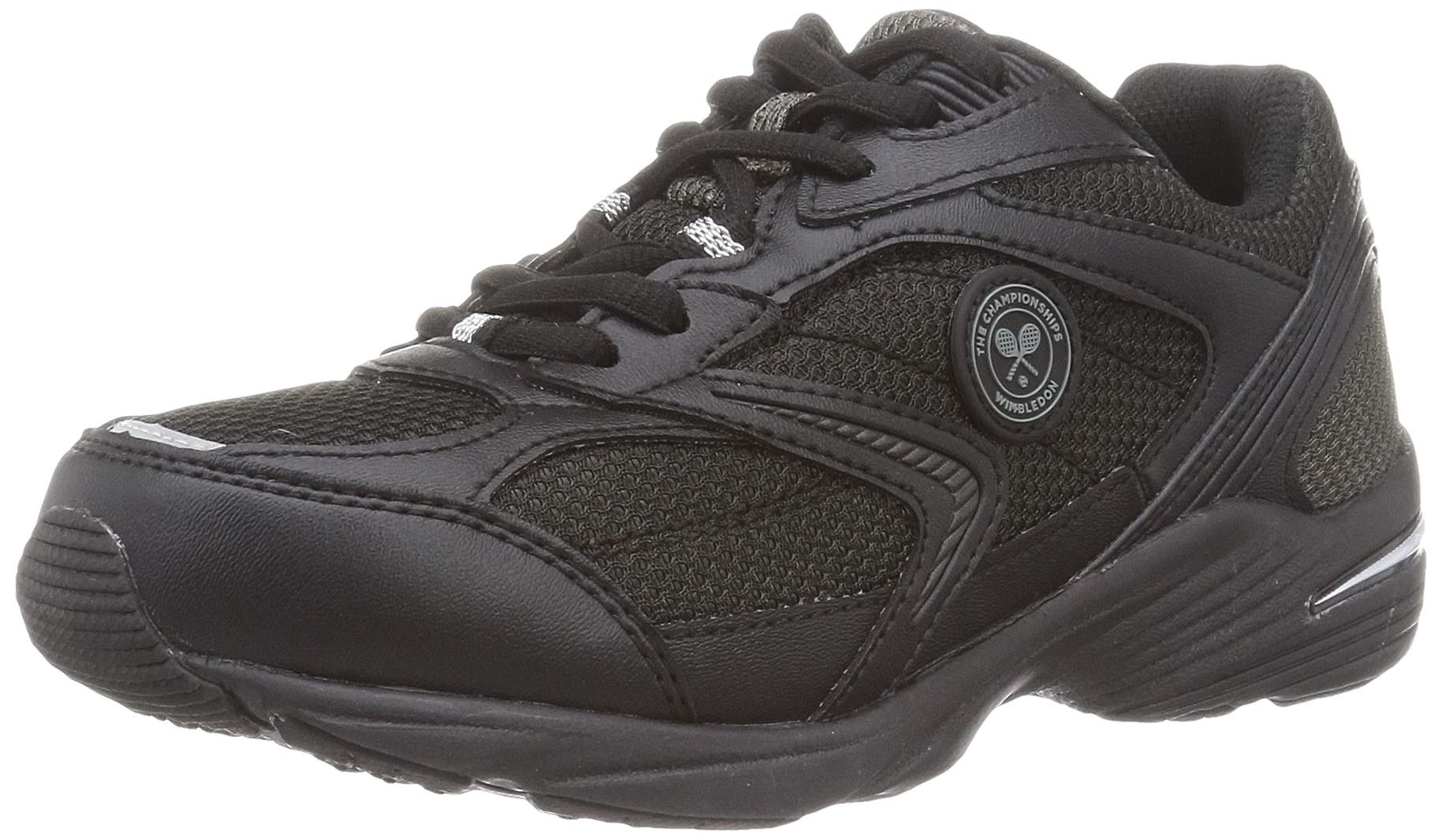 

Wimbledon WB 054WS Waterproof Running and Commuting Sneakers, Size 25.0 cm, Black