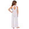 Mädchen Strass Glitzernder Body Ärmellos Schlüsselloch Rücken Tanz Jumpsuit