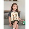 Brand Foreign Trade Children's Clothing Korean Style 2026 Summer New Cartoon Short-Sleeve T-Shirt Baby Clothes Pure Cotton Print