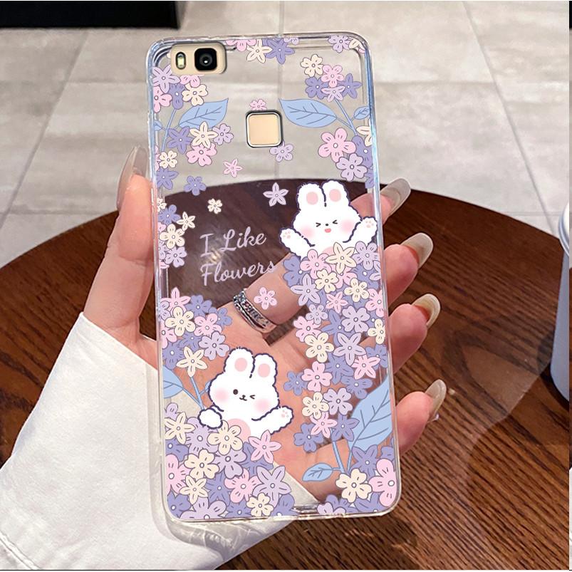 Soft Case For Huawei P9 Lite 2016 Back Cover Cute Love Rabbit Clear TPU Casing for Huawei P9Lite VNS-L31 VNS-L21 Bumper 5.2 inch