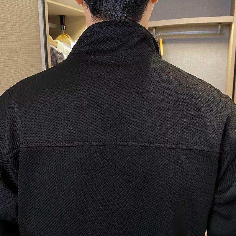 Men's Slim Casual Stand Collar Jacket - Trendy Workwear for Autumn/Winter 2023