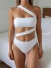 Costume da bagno intero a fascia con cut-out stile francese da donna 2026