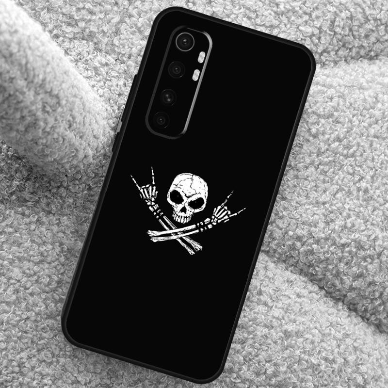 Rock and Roll Skull Case For POCO X3 X4 X5 F5 Pro M5s C40 F4 GT F3 Cover For Xiaomi 12T 11T Pro 12 13 Lite 12X
