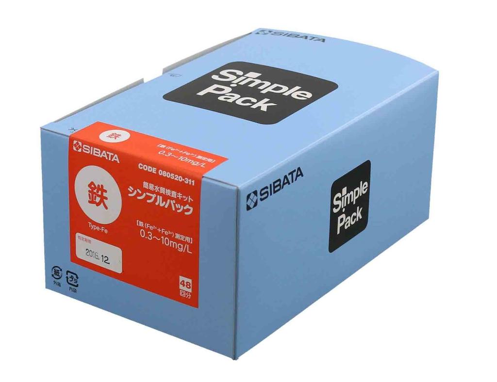 Shibata Science Simple Water Quality Test Kit Simple Pack Iron 080520-311
