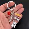 New Teacher'S Day Gift Key Chain Best Teacher Gift Hollow Car Key Chain Pendant Jewelry For Men And Women.