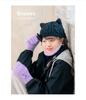 Knit Gloves for Fleece Junior Lavender [Arisana] Kids' Girls, Juniors, Lining, Ribbon, Size,