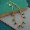 Gorgeous Tassel Glazed Necklace Handmade Chain Vintage High-End Necklace Bracelet Medieval Set Handmade