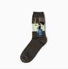 1 Pair Autumn Winter Retro Men Socks Couple Socks New Art Van Gogh Mural World Famous Oil Painting Series Funny Socks