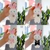 Mini Plush Bear Keychain Cute Aniaml Keyring Hanging Ornament Keys Holder Backpack Handbag Charm Gift for Girls Women