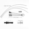 Coffee Machine Milk Tube Kit Includes Connector And Tube Brush Silicone Milk Hoses Replacement Pipe For Easy Cleaning