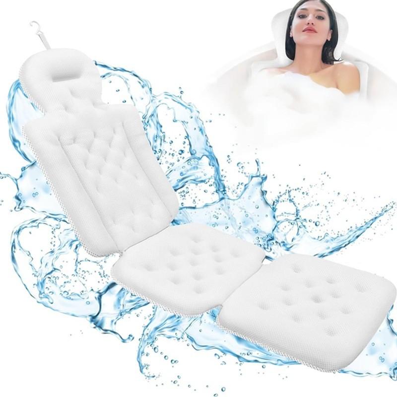 Bathtub Antislip Pillow With Polyester Cover For Comfort And Safety In Home Bathing