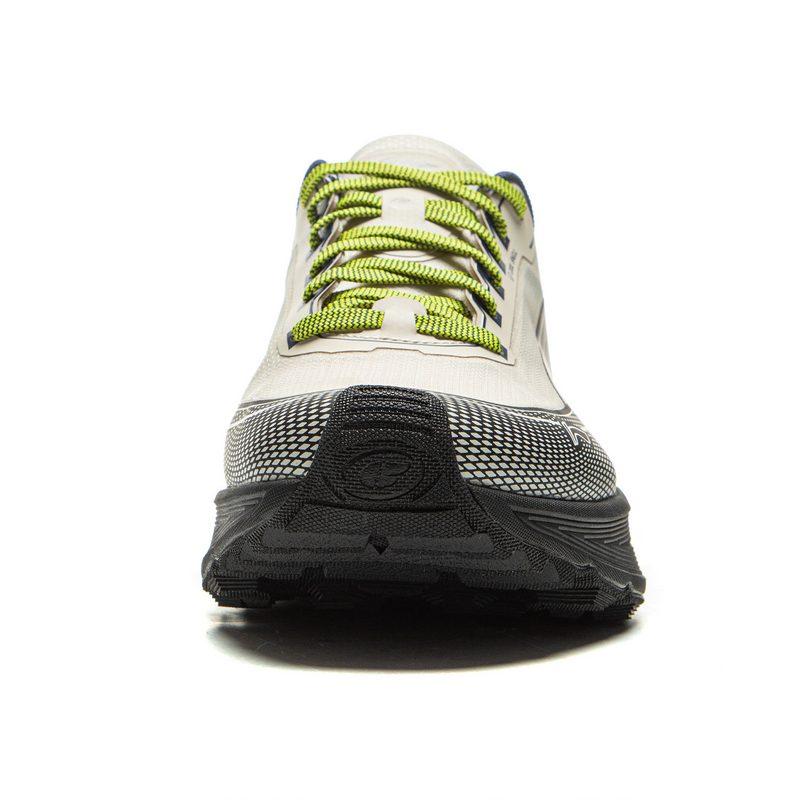 Li Ning Outdoor CF Tracing, Hiking Scenery Cushioning Reflective Rebound Low Top Hiking Shoes Unisex Black Gray AHTV041-2