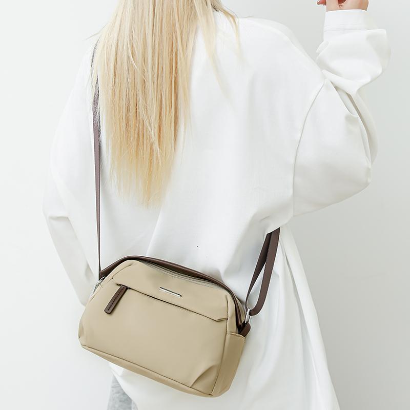 Crossbody Bag Women's Commuter Shoulder Bag Water-Repellent Multi-Compartment Large Capacity Mobile Phone Bag