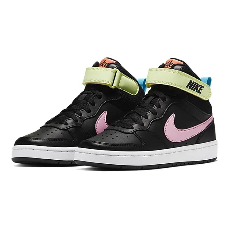 Nike Court Borough Mid 2 'Black Pink Blue Fury' GS CD7782-002