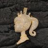 European and American Ins New Crown Barbie Pendant Necklace Copper Inlaid Zircon Niche Pendant Trendy Versatile Accessories