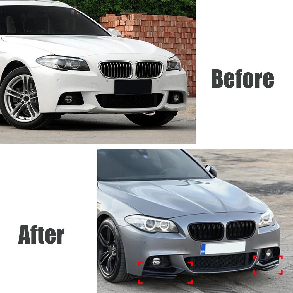 1Pair ABS Front Bumper Side Spoiler(Left & Right) Replacement For BMW 5 Series F10 F11 M Sport 520i  For 530i 2010-2017
