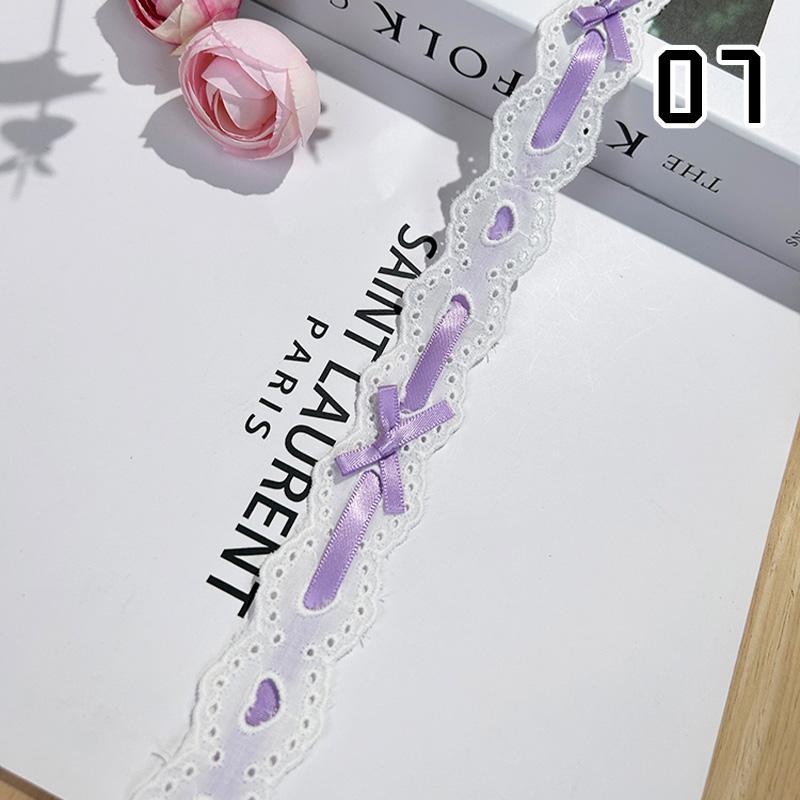 1Yard Bow Pleated Lace Ribbon Handmade Diy Decoration Baby Clothes Skirt Hem Edge Clothing Lace Curtains Home Decor Accessories