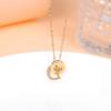Titanium Steel Stainless Steel D Letter Necklace Clavicle Chain O Pendant Hot Selling Internet Celebrity Jewelry