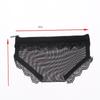 Briefs Shape Cosmetic Bag Mesh Lace Heart Makeup Storage Pouch Y2K Transparent Toiletry Bag Storage For Travel