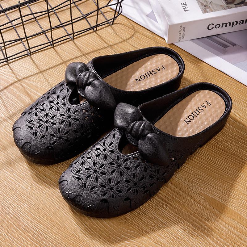 Yuzhihao Women s Summer Half Slippers: Fashionable, Casual Outdoor Hole Sandals 36-37