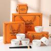 Creative Ceramic Bowl, Chopsticks, and Spoon Set - Perfect Gift for Company Openings and Events