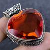 Natural Garnet Gemstone Handmade 925 Sterling Silver Jewelry Pendant 1.69" U0v55
