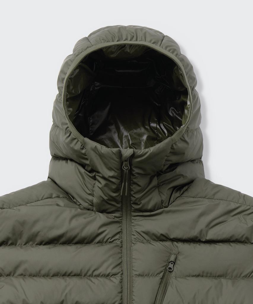 Musinsa Standard [City Leisure] Hooded Light Down Jacket [Khaki]