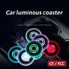 1 szt. Podkładka pod kubek samochodowy z 7-kolorowymi światłami LED Podstawki do uchwytu na kubek Samochodowa świecąca podkładka pod wodę Uniwersalna do różnych modeli samochodów