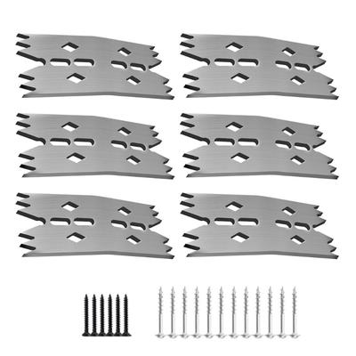 6pcs Slab Clamping Dogs for Woodworking Tools Pinch Dogs Router Sled Flattening Slabs and Benches Dog Hold Down Clamps