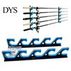 Garage Rod Storage Solutions 2Pcs Wall Mount Fishing Holder, 5 Pole Display Mounted Rack for Shed, Horizontal Organizer Stand Heavy Duty