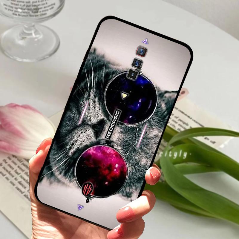 For ZTE Nubia Red Magic 6 Case Shockproof Soft TPU Silicone Phone Cover For ZTE Nubia Red Magic 6S Pro Capa Cartoon RedMagic 6