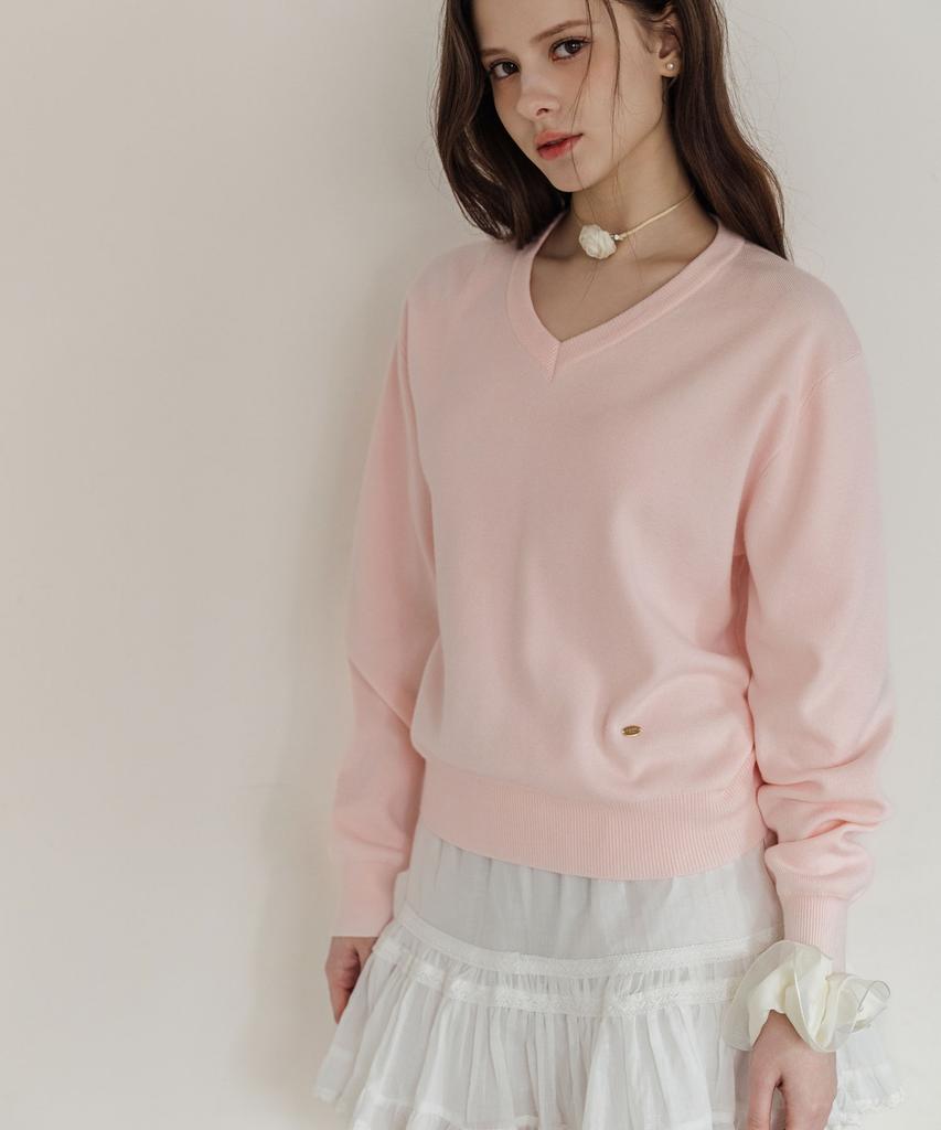 LAUTREDE MIN V Neck Knit Pullover