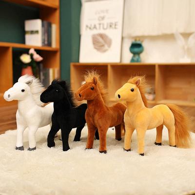Weiches Imitation Pferd Plüschtier Puppe Pony Puppe KINDERFEST Geschenk Hochwertiges Material Schweißblutpferd Weißes Pferd