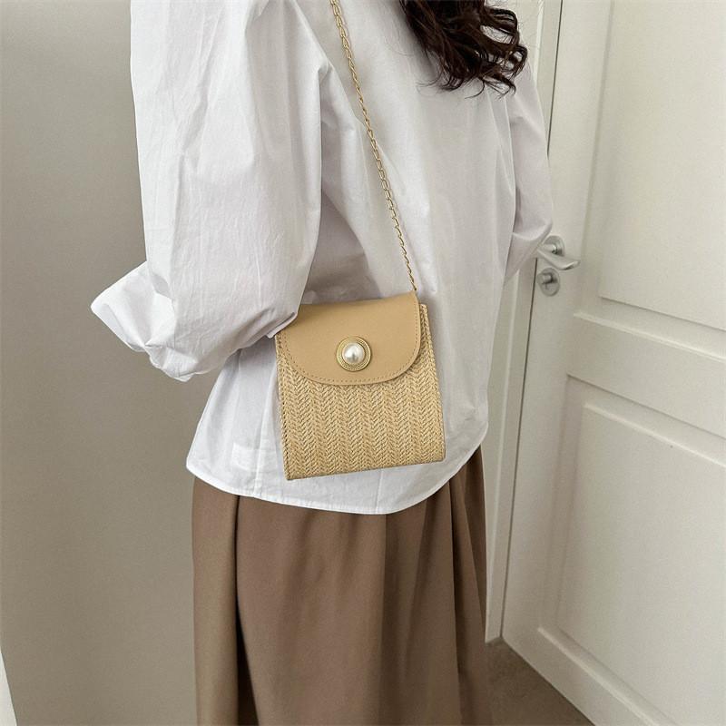 Fashionable Casual Commuting Women's Bag 2023 Trendy Woven Crossbody Shoulder Bag