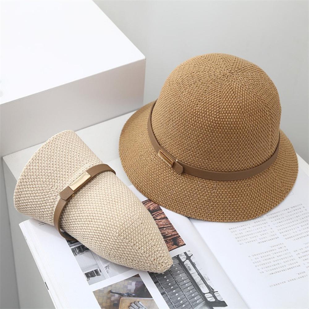 New Anti-Sun Bucket Hat Anti-UV Folding Sunscreen Hat Hollow Breathable Fisherman Hat Summer