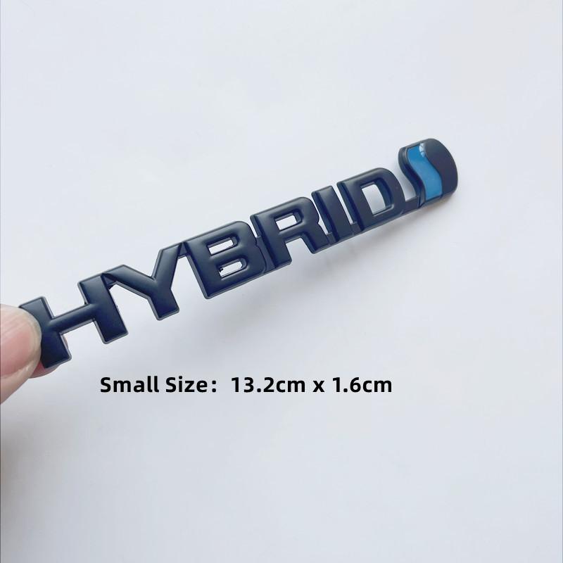 

3D Metal HYBRID Logo Side Fender Rear Trunk Emblem Badge Car Sticker Decals For Toyota Prius Camry Crown Auris Rav4s TRD