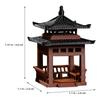 Miniatur Pavillon Figur Gartendekoration Statue Outdoor Zen Gartenbau Ornamente Hof Gebäude Modell Mikro Landschaft Pavillon