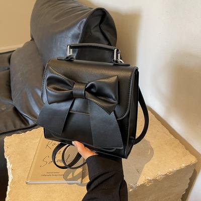 Premium Texture New Trendy Fashion Bow Messenger Bag Backpack Versatile Portable Women's Bag