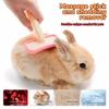 Curved Handle Buuny Rabbit Comb Soft Silicone Bristles Gentle Detangling Brush  Beauty Care