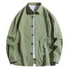 New Spring and Summer Men's Work Jacket Versatile Casual Hong Kong Style Loose Long-sleeved Shirt Jacket