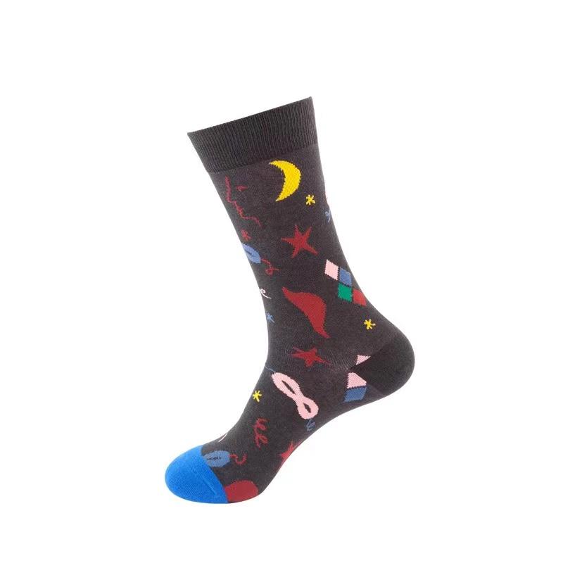 1 Pair Women's Cartoon Casual Cotton Harajuku  Skateboard Socks