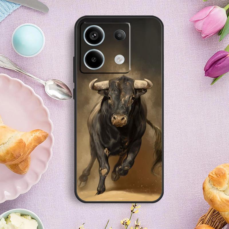 Bullfight Bull Fighter Case For Redmi Note 13 Pro Plus Note 12 9 10 11 Pro 9S 10S 11S 12S Redmi 12 10 C 13C Cover