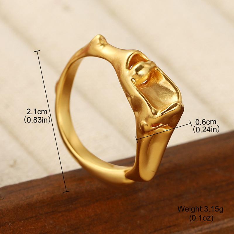 

ins simple ring versatile fashion new trend high sense personality hollow open ring men s and women s jewelry Adjustable opening